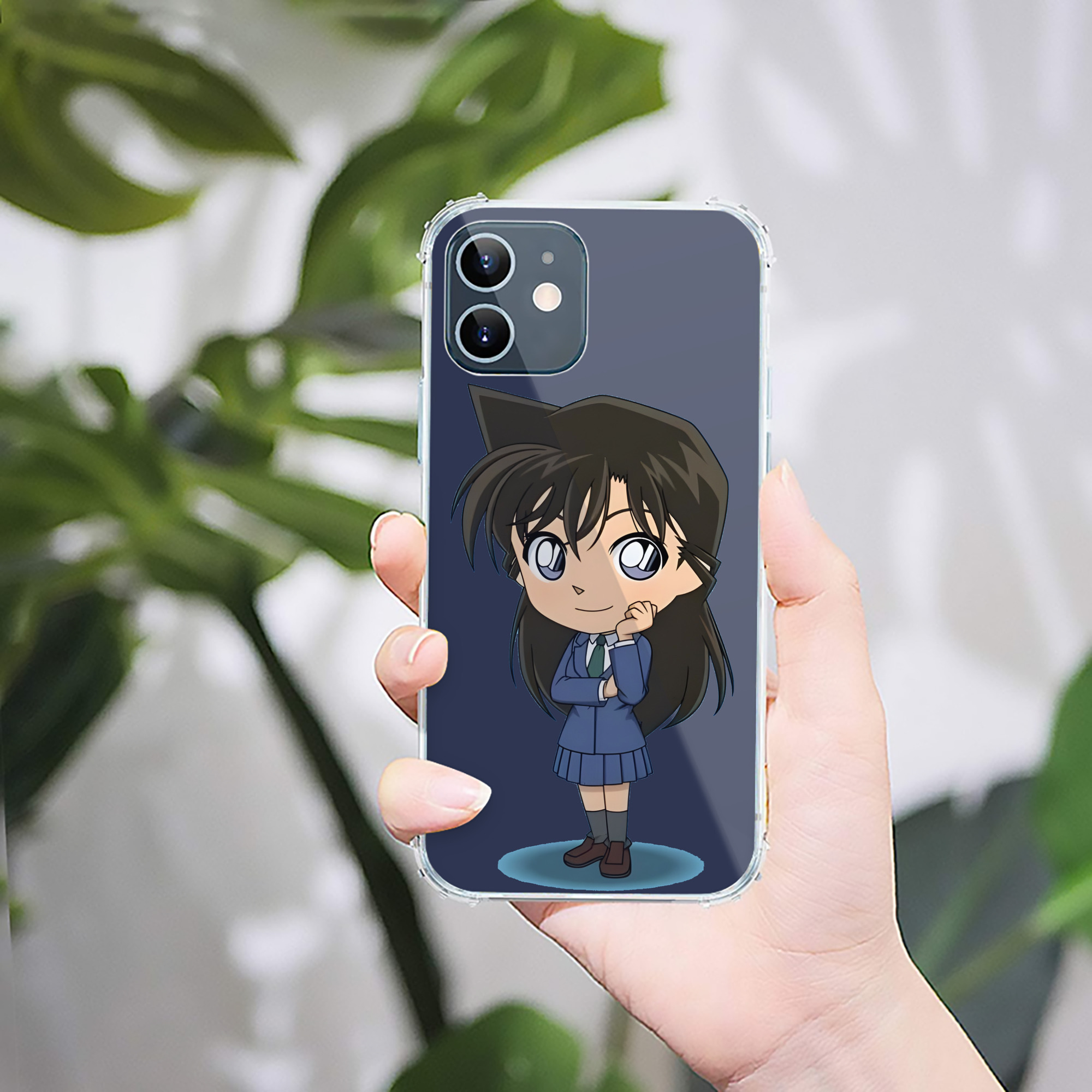 （画像用） 名探偵コナン 毛利 蘭 もうり らん、モーリ ラン Detective Conan Rachel Moore 【iPhone 12シリーズ対応】透明スマホケース（クリアソフトケース）